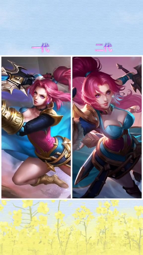 王者荣耀“花木兰”历代海报对比,水晶猎龙还是初代的最好!