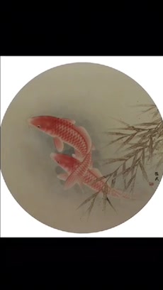 李杰武画工笔鲤鱼