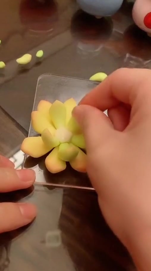 粘土多肉教程,快学起来吧