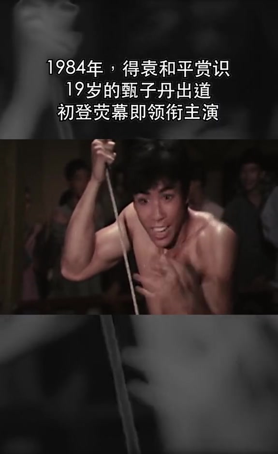 19岁的甄功夫,不但功夫了得还一身肌肉,甄子丹