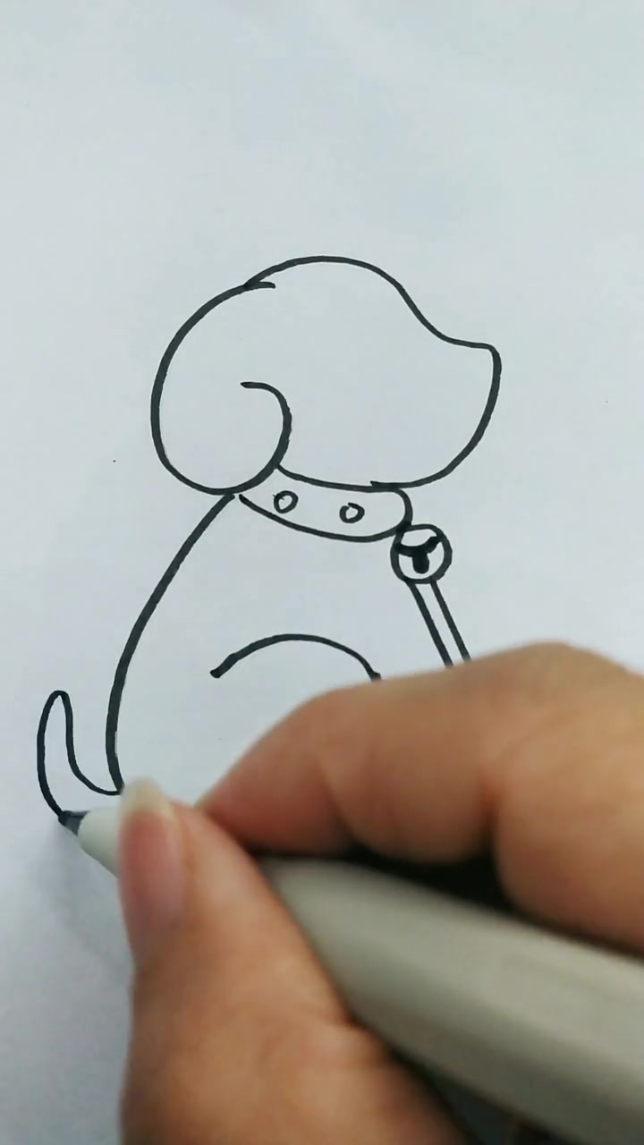 简笔画:可爱的小狗狗