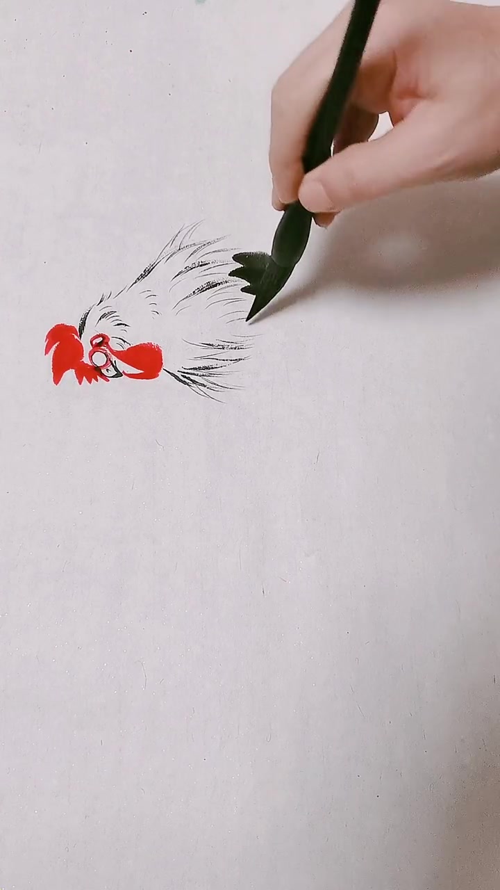 教你画大公鸡和母鸡
