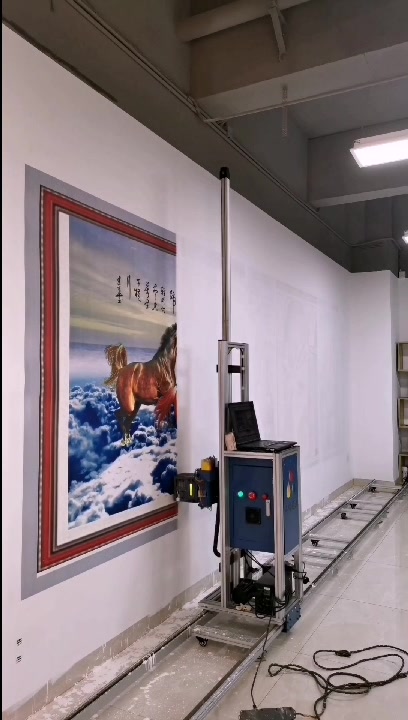 3d室内背景墙打印机文化墙标语彩绘机