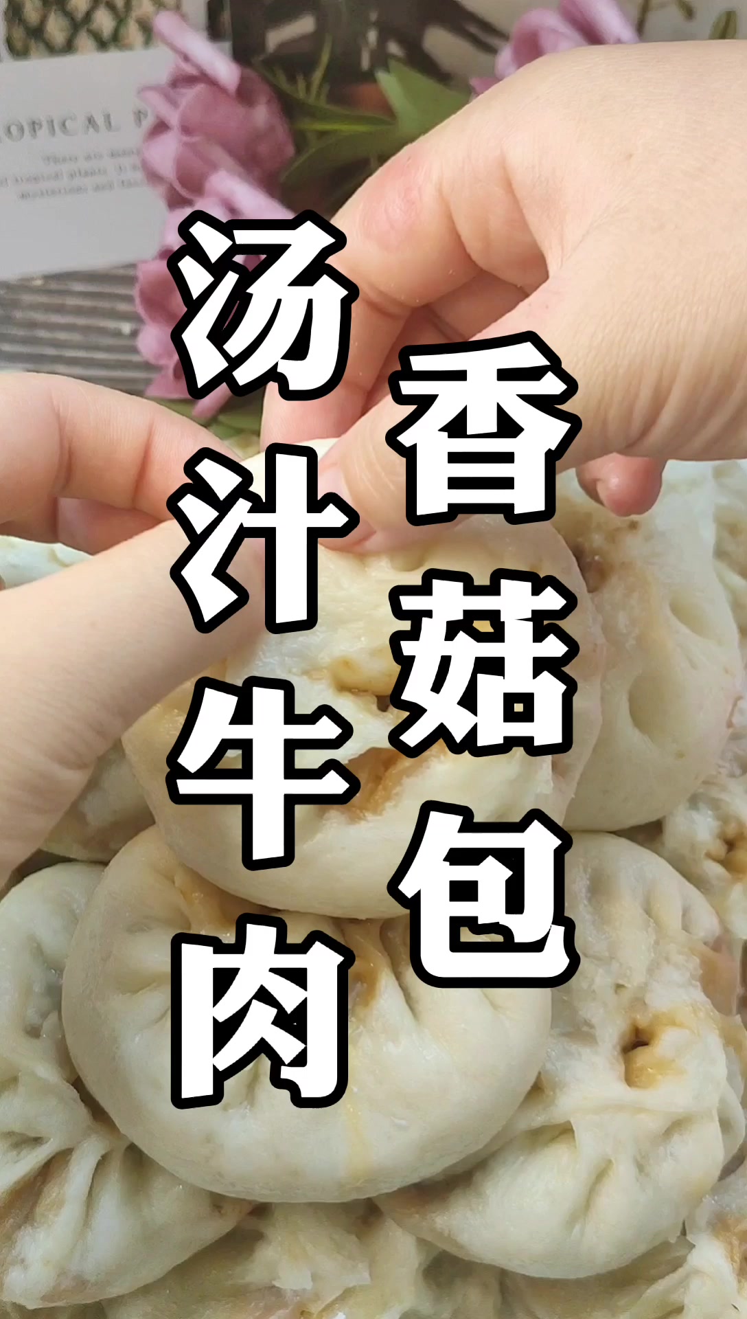 汤汁牛肉香菇大包子