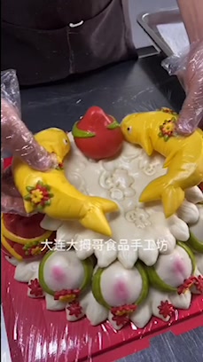 果蔬寿桃,健康营养,好吃看得见,祝寿生日寿桃馒头、花饽饽