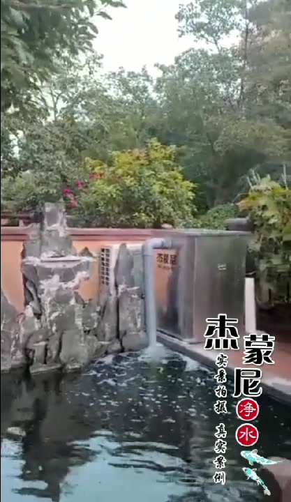 庭院鱼池,使用鱼池过滤器,四天水清,好鱼好水,好过滤!