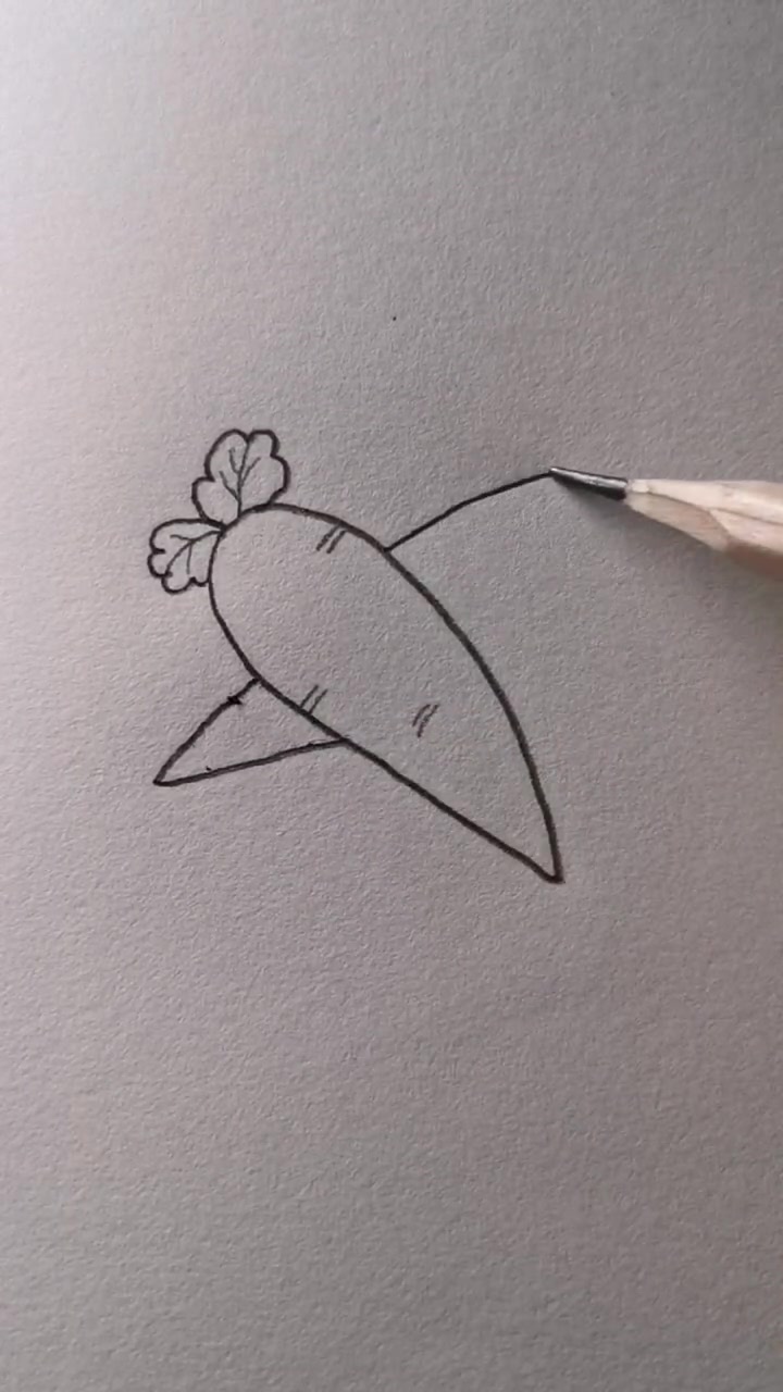 简笔画:好吃的胡萝卜