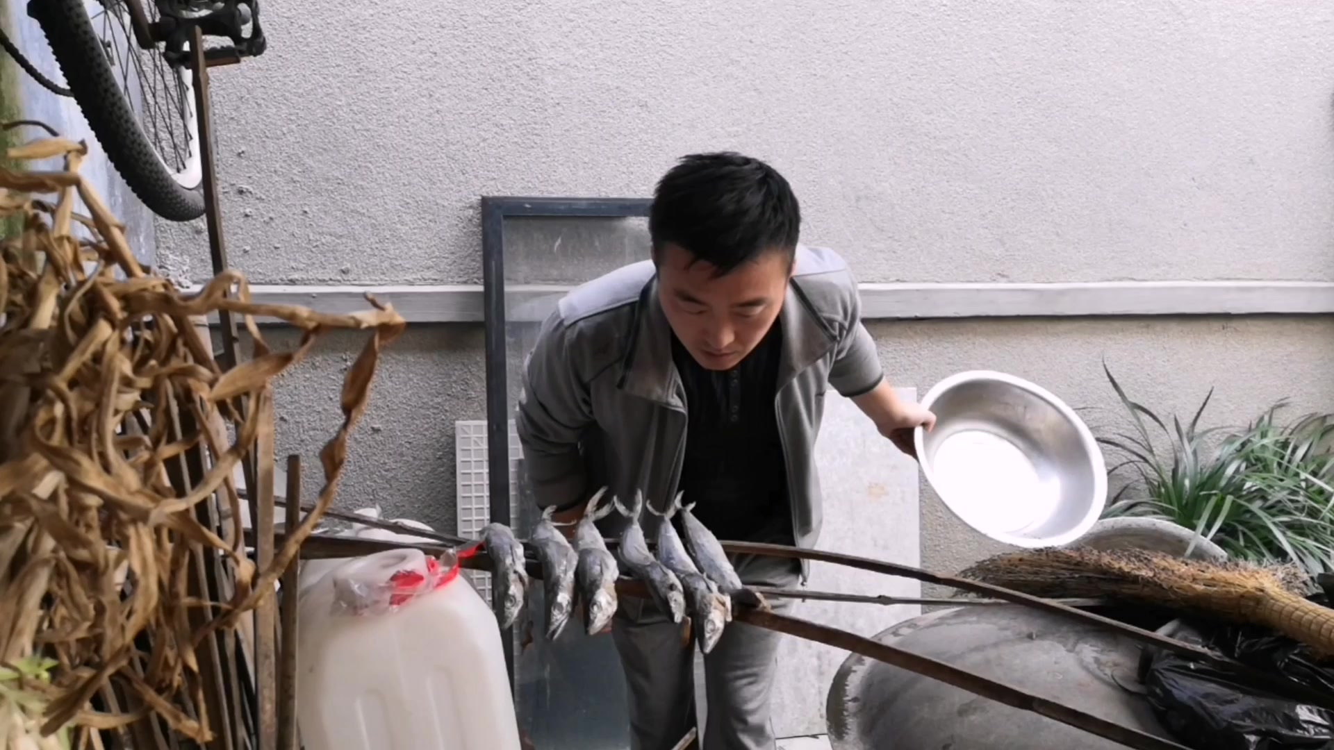 新鲜的鲅鱼,费心巴火腌制了七八天 晾晒干后却闻到了什么味道? 露出这种表情?