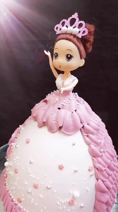 冰雪奇缘 小女孩喜欢的公主蛋糕 零基础学员半个月作品 棒