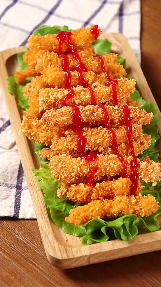 来,炸份香酥鸡条给你吃