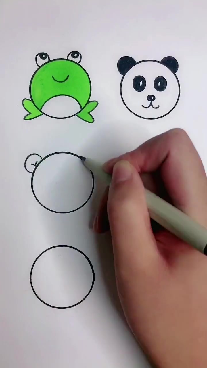 简笔画:画六种小动物