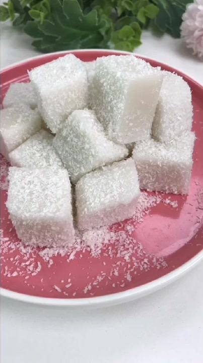 不用烤箱不用冰箱也可以做的牛奶椰蓉小方,一次成功零难度!
