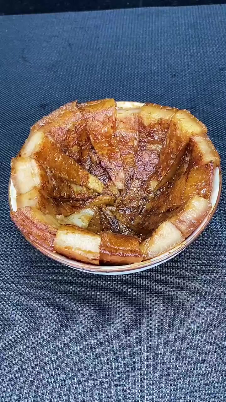 这才是真正的扣肉,碗拿开那一刻,我以前吃的都是假的吧!