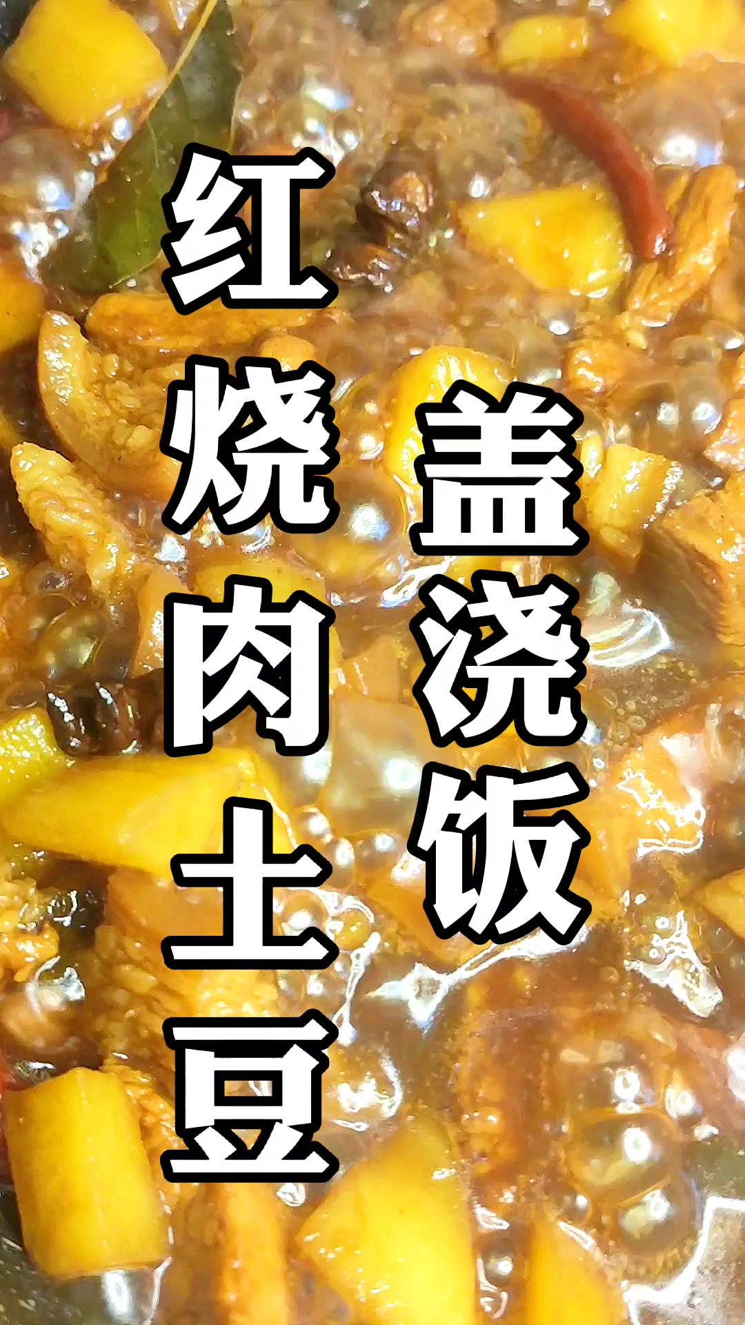 红烧肉土豆盖浇饭