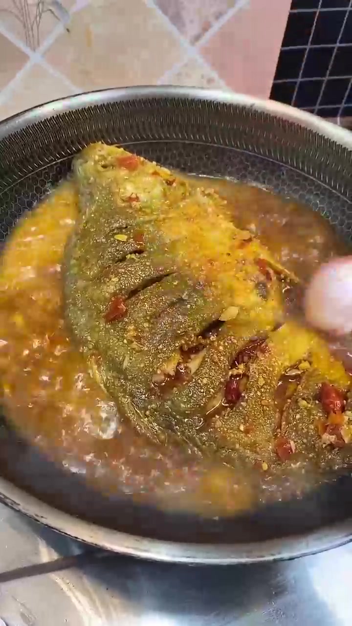 桂花鱼还能这样吃?一阵操作,我的口水都快流出来了