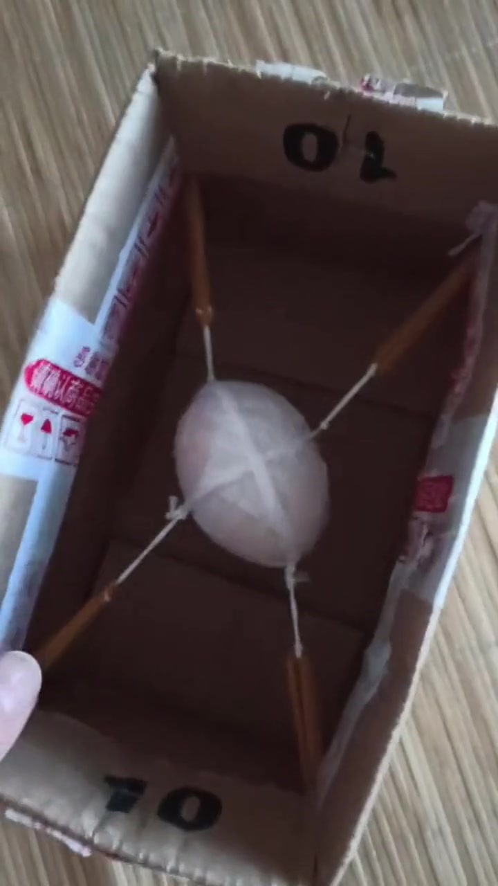 幼儿园孩子发明装鸡蛋不会碎的箱子,现在的宝宝真挺聪明