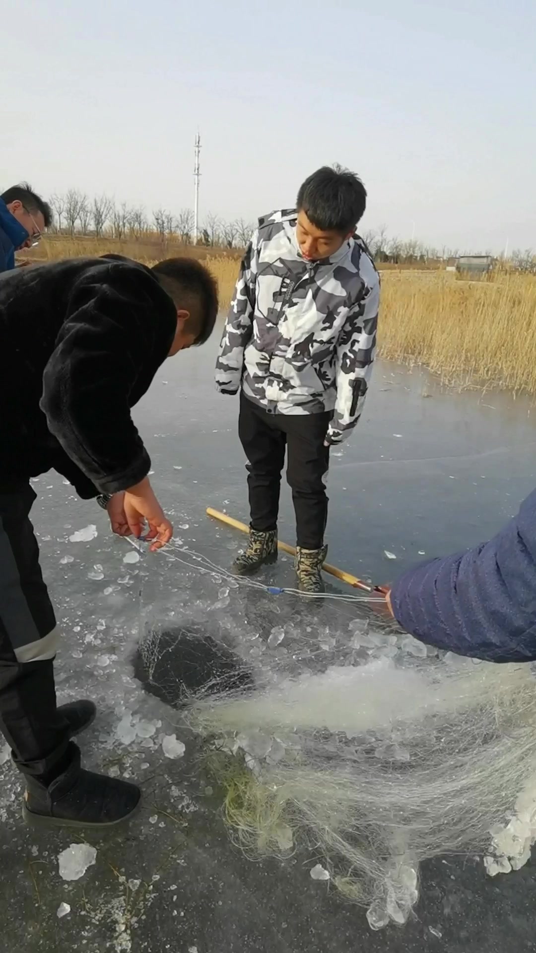 北方冬天趣味多!拖愣子!下网!鱼获满满