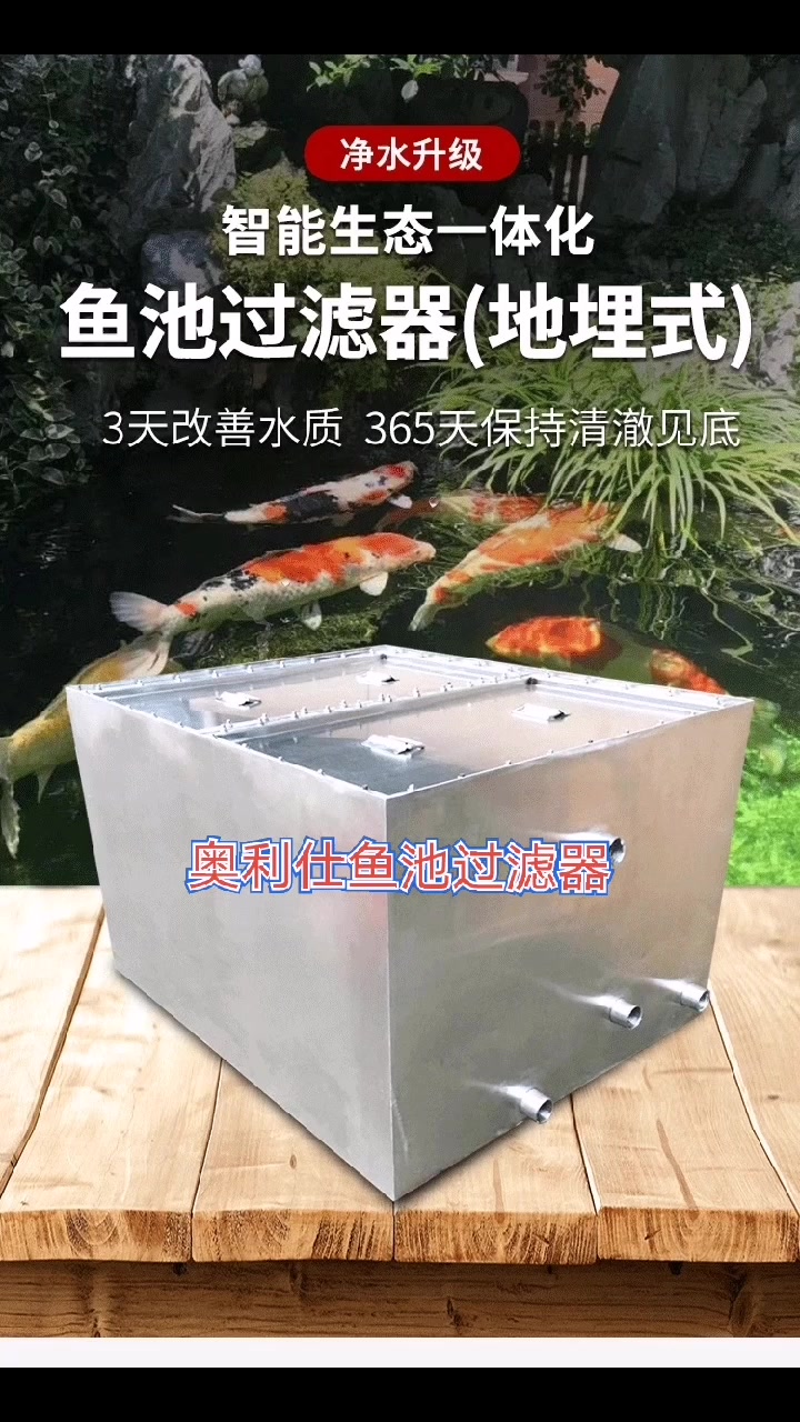 庭院锦鲤鱼池不是梦,选好鱼池过滤器是关键!