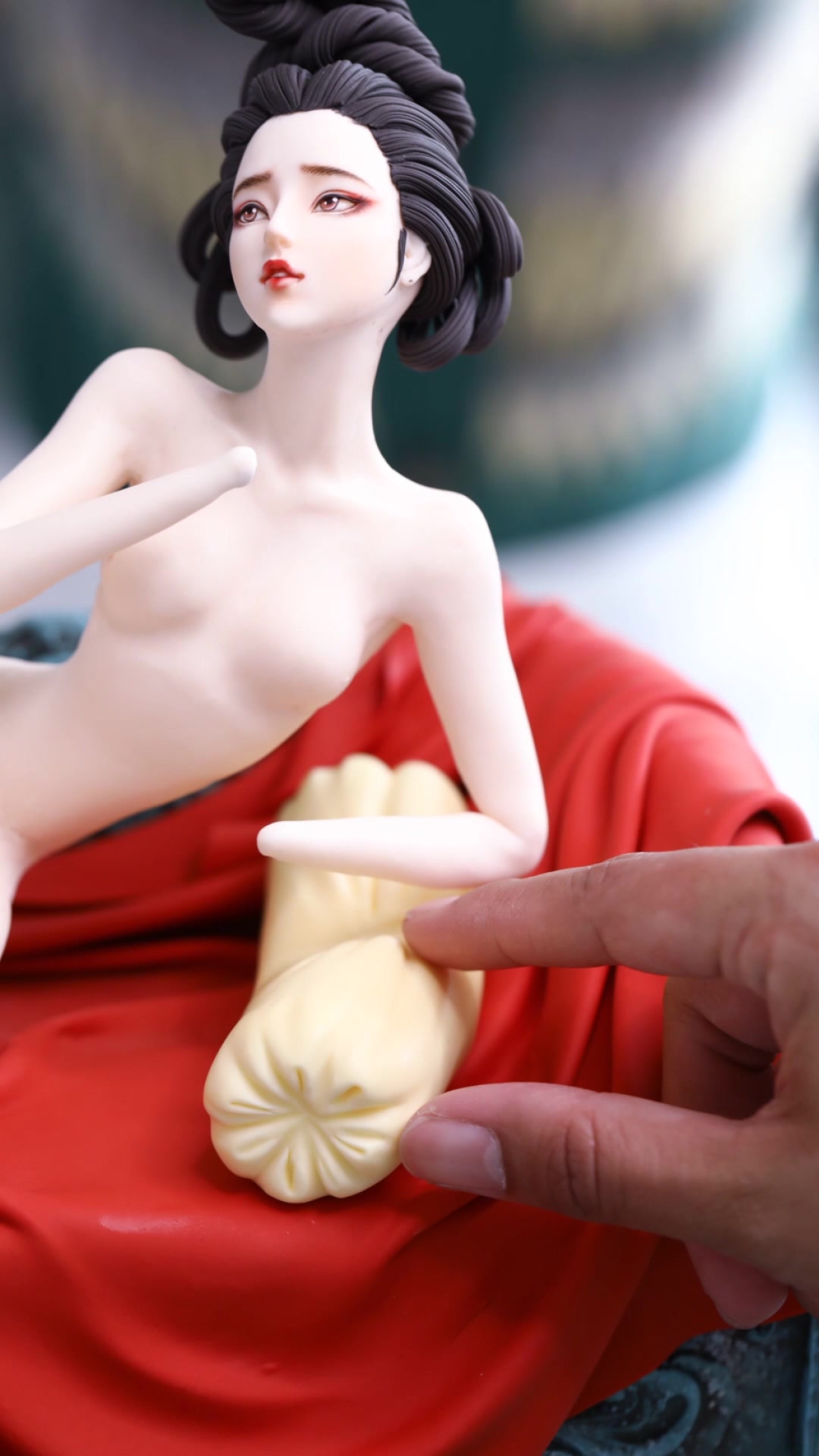 国风翻糖人偶蛋糕《九尾》制作过程揭秘,一个普通糖块的逆袭~