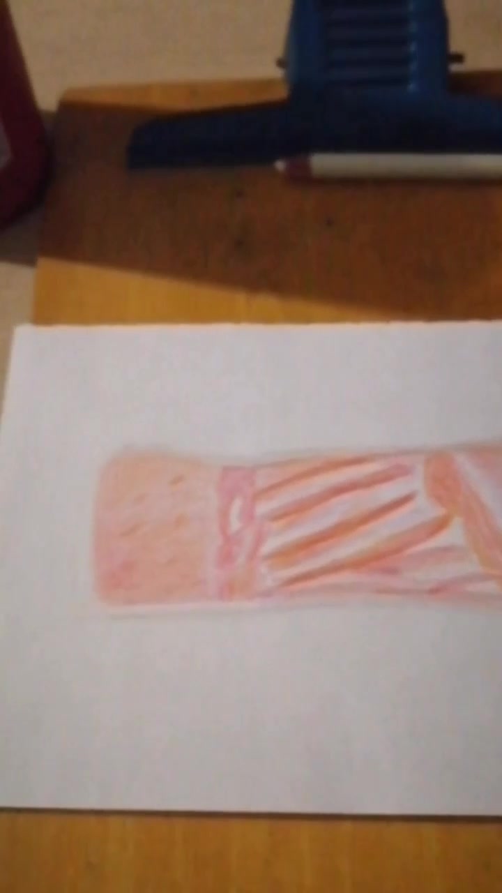 彩铅素描画一块猪肉解馋