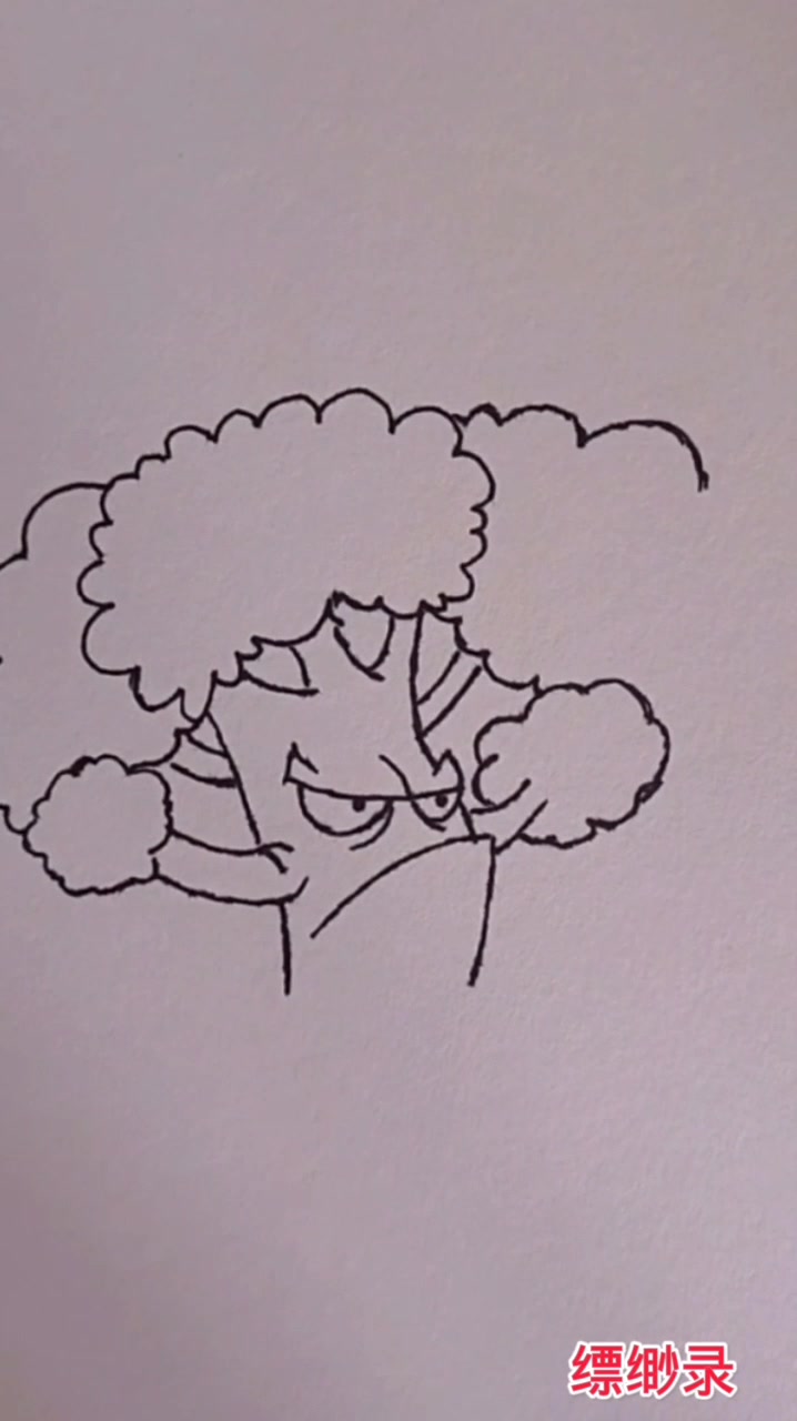 大力花菜绘制过程