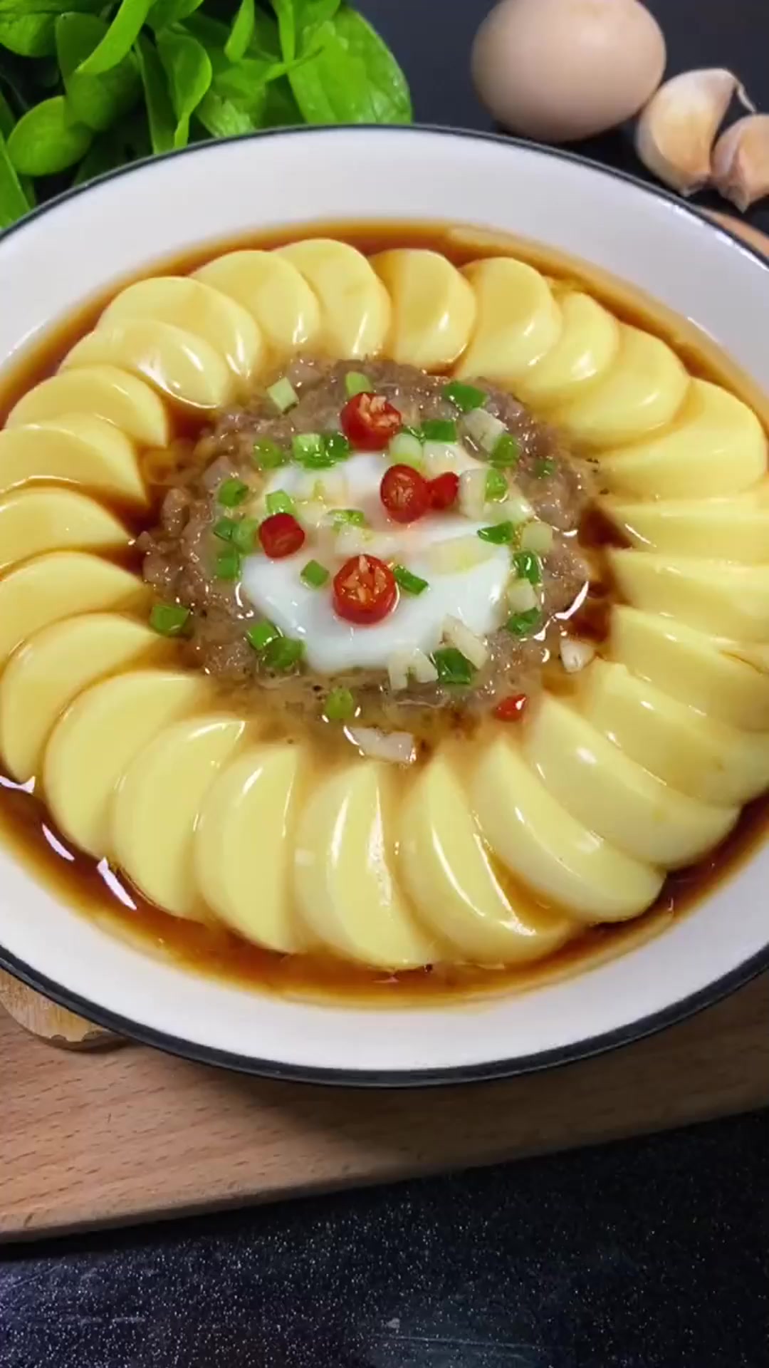日本豆腐蒸肉沫,家里来客绝对有面子,家庭主妇赶快试一下!