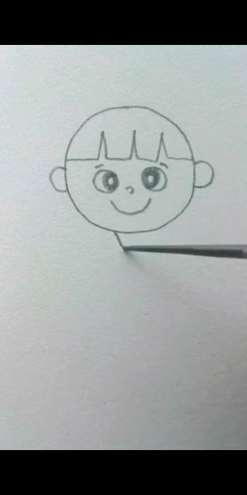 儿童简笔画:卡通小人的画法