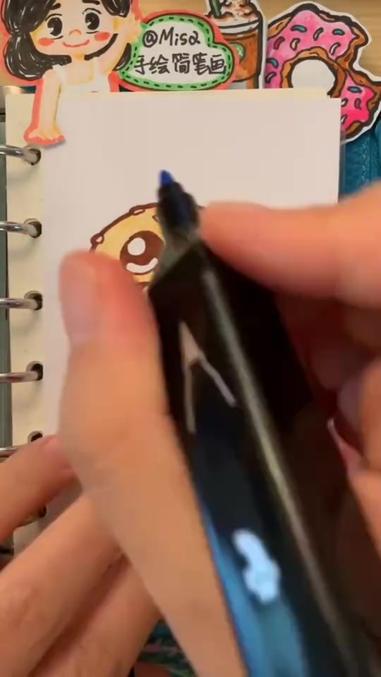 给你一个萌萌哒汉堡手账,手绘素材手绘手绘素材手账手绘贴纸