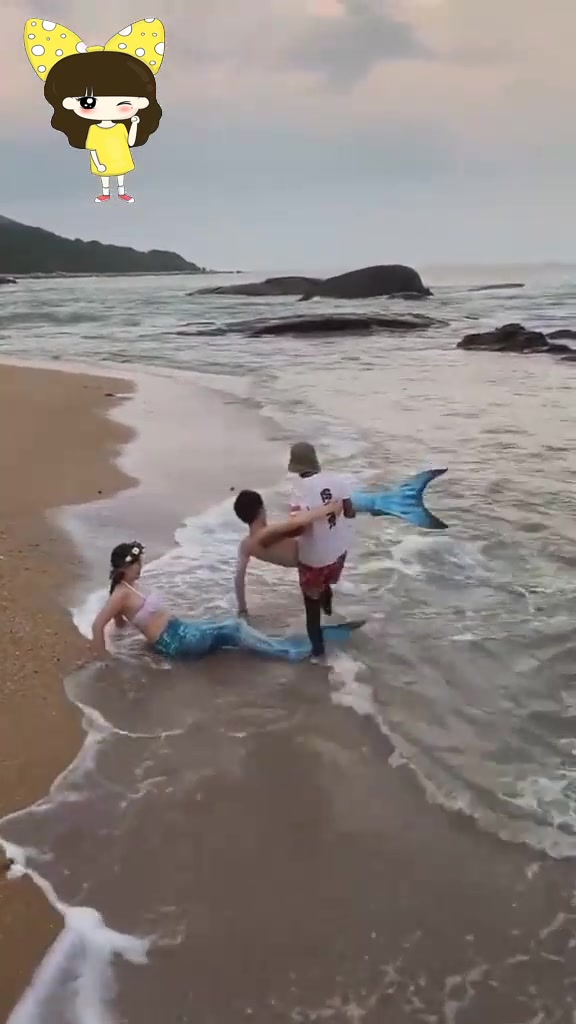 拍美人鱼婚纱照,成品太惊艳