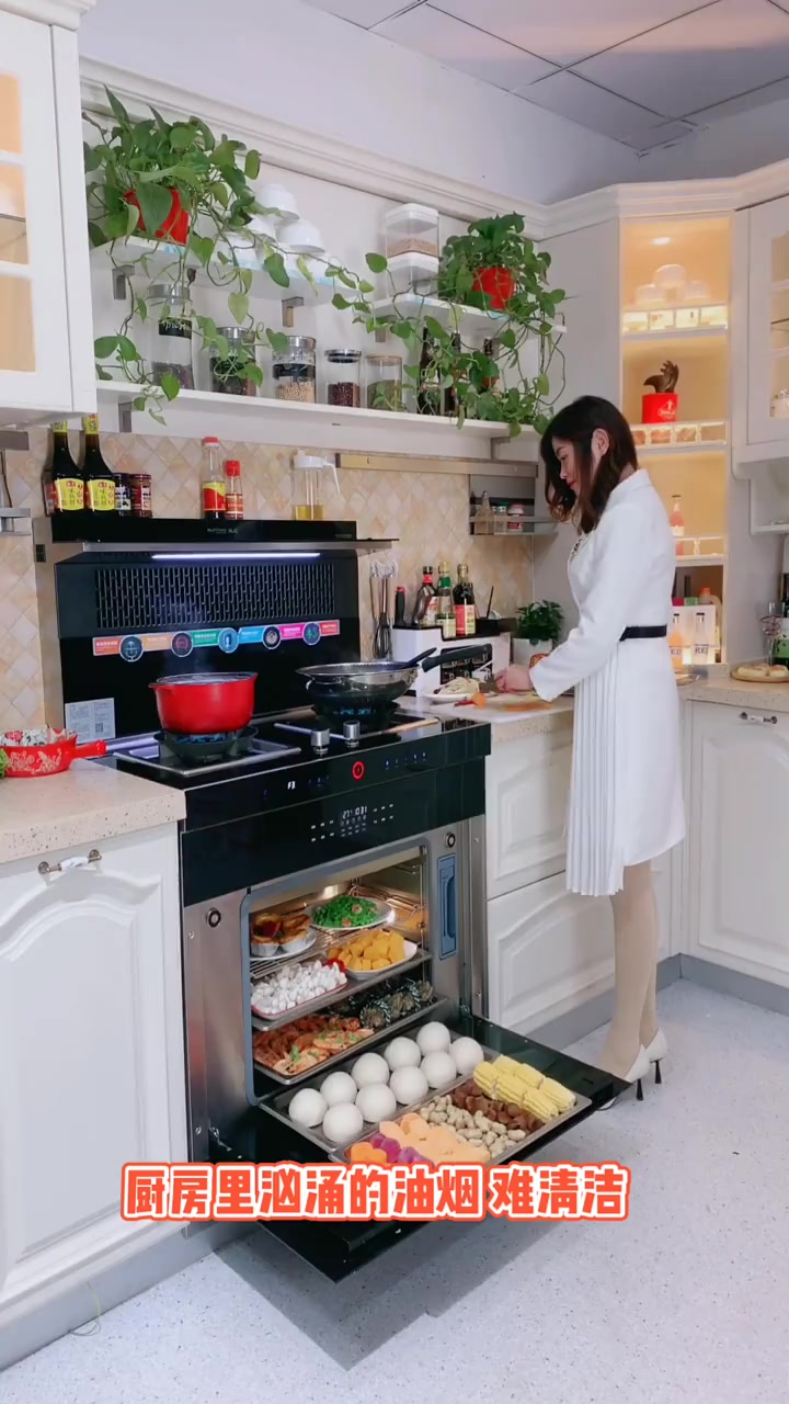 不愧是有钱人家用的厨房,眼前这一幕,真是贫穷限制了我的想象