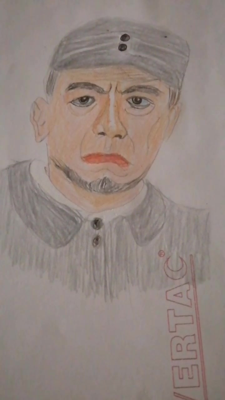 彩铅素描画人物肖像