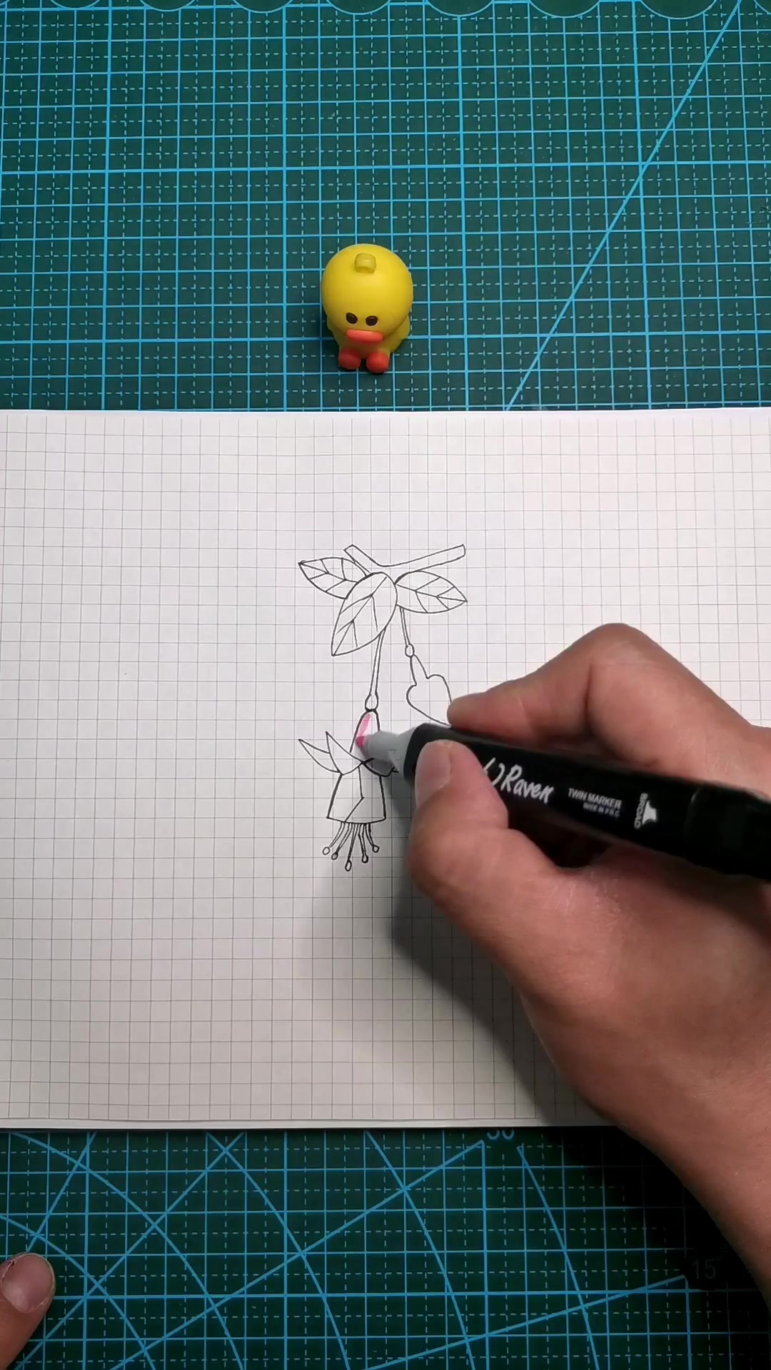 如何画好看的吊钟花?