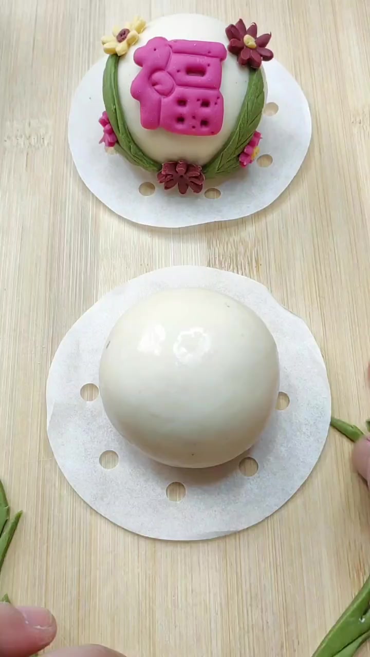 亲手给婆婆做的祝寿馒头,老公说我这手艺都能开店了!