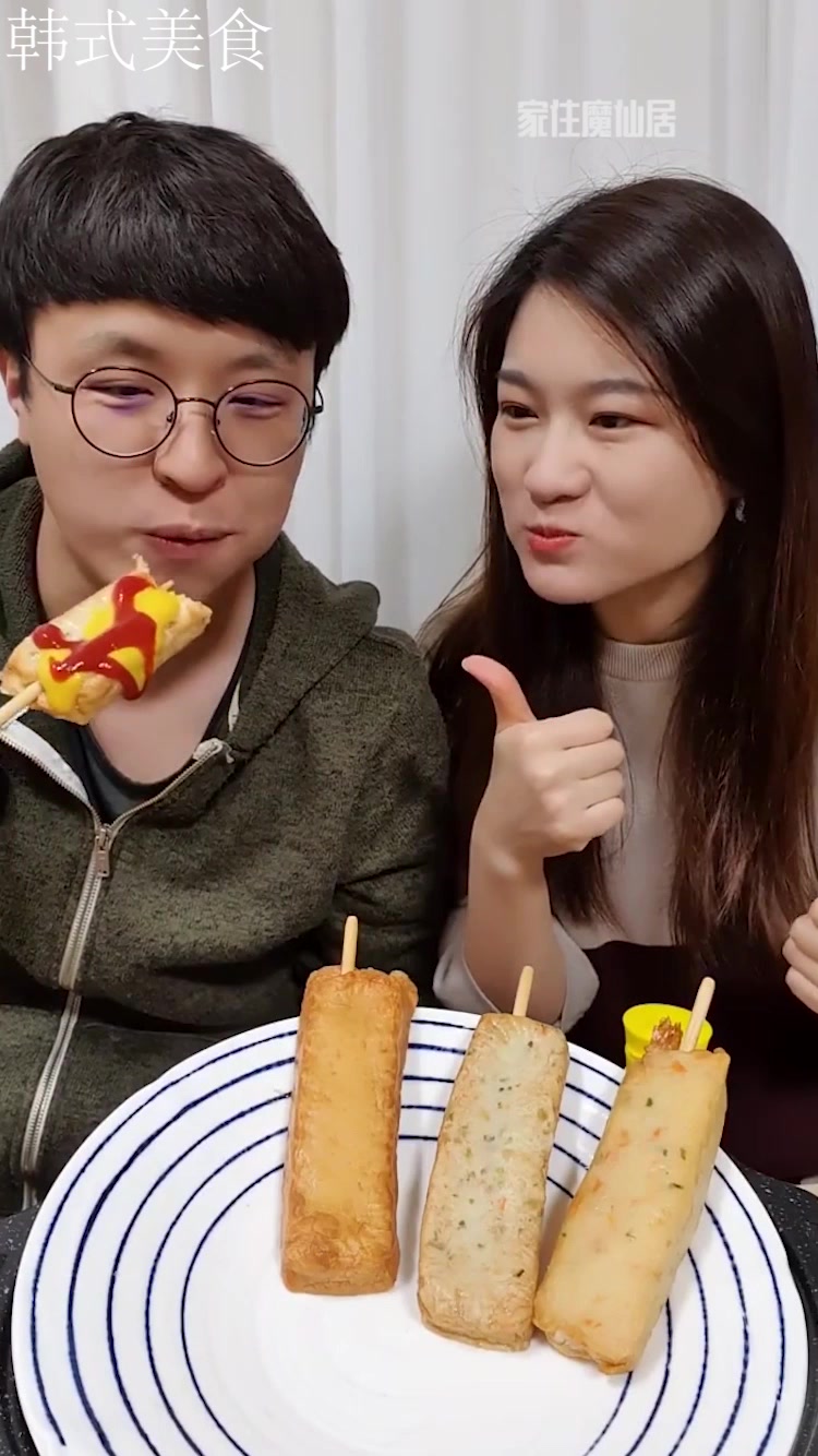 在韩国打工的日常,晚餐吃点鱼饼棒,简简单单又是一餐