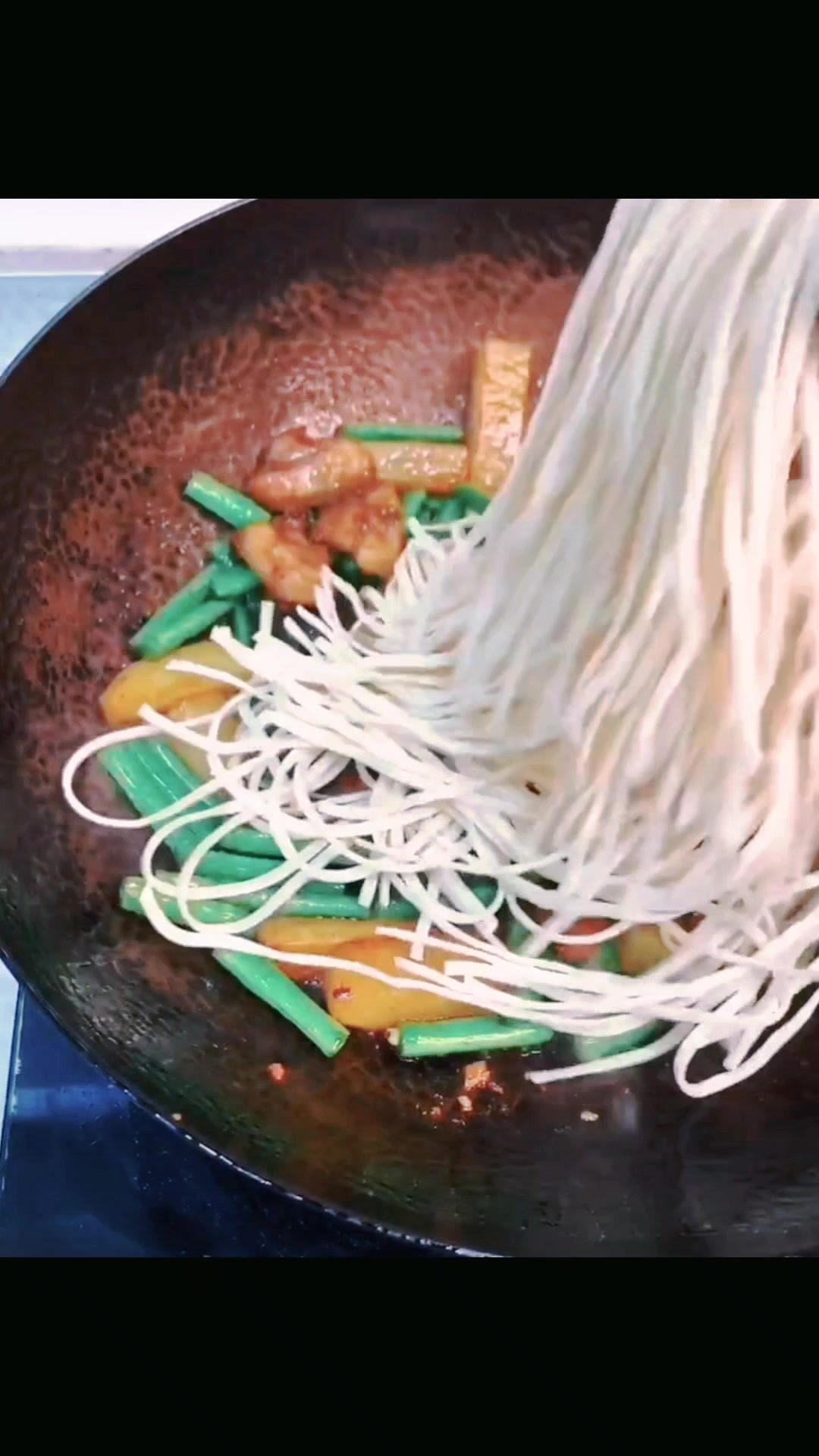 豆角盖面的家常做法