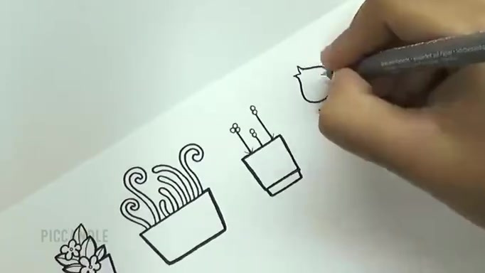 简单易学的30种植物手绘,学会了可以做手账,也很适合教小朋友,和孩子一起画起来!(手绘插画