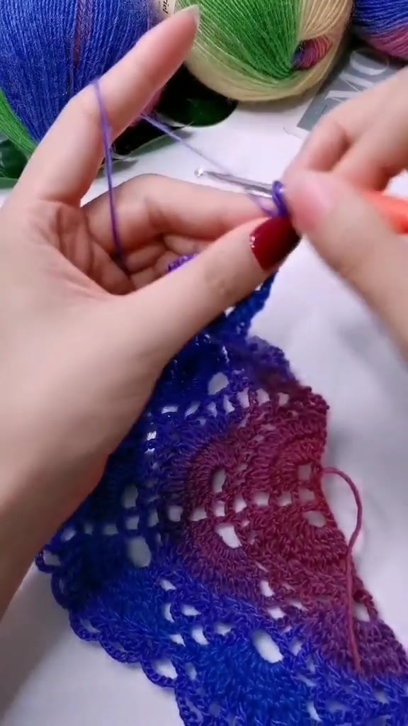 @新疆特产值得买#贵妇人披肩毛线钩针编织教程17#DIY手工#宝妈