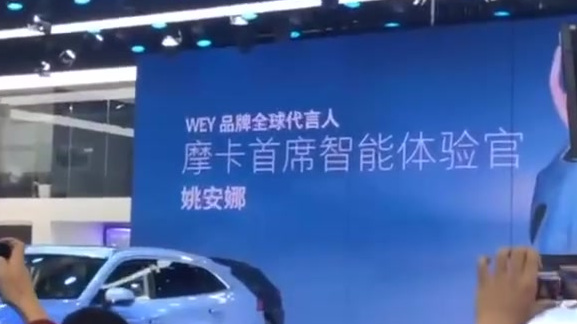 【姚安娜亮相上海车展WEY展台】4月19日,第十九届上海车展开幕,姚安娜作为WEY品牌全球