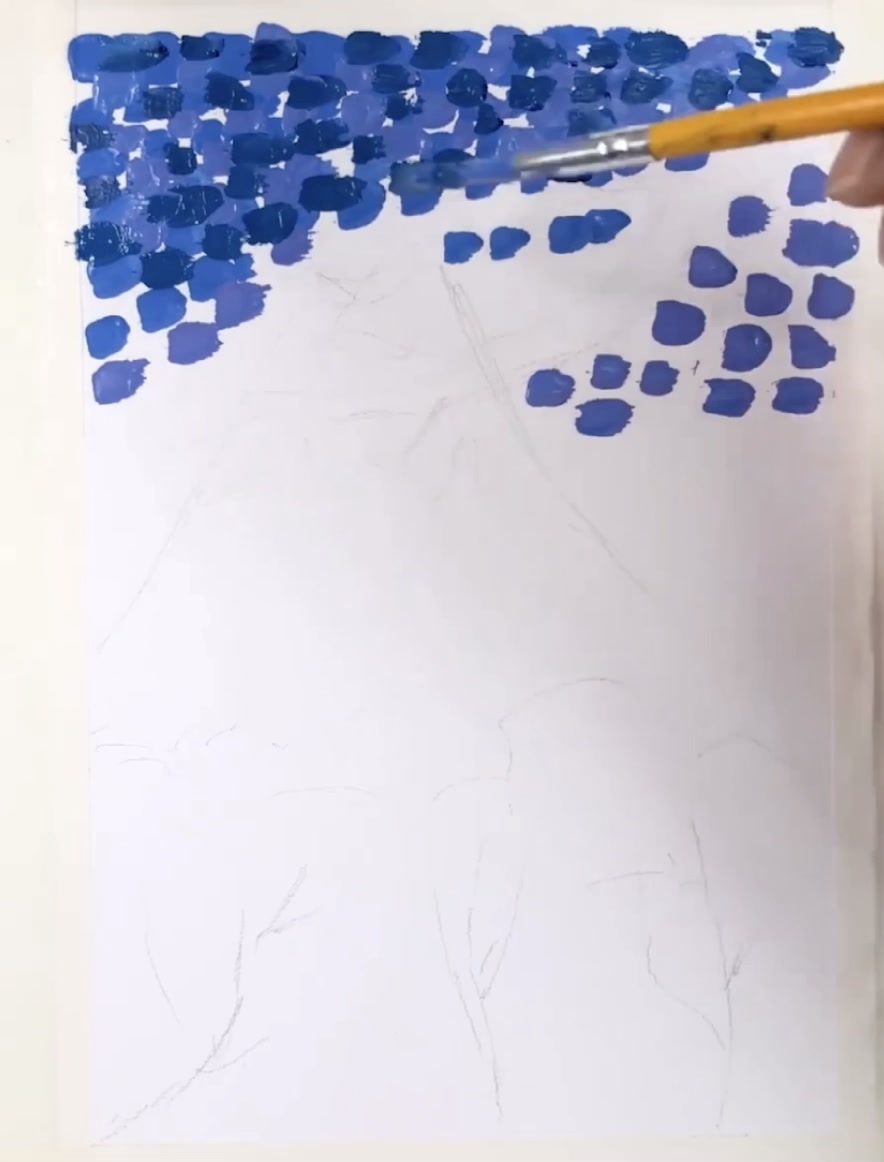 创意画|修拉点彩,猜猜这是画的什么?