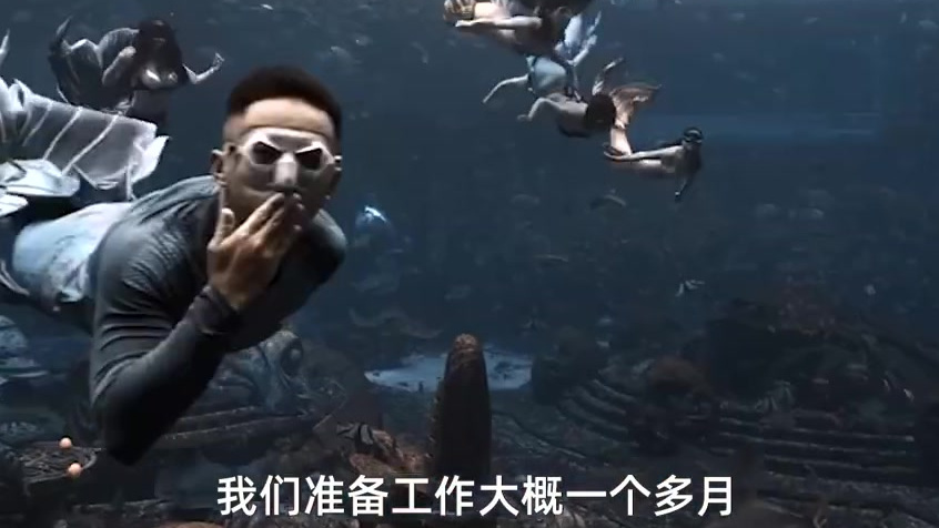 【又一吉尼斯纪录诞生!110条美人鱼水中共舞宣传环保】海南三亚,一团队拍摄记录了 “最大规