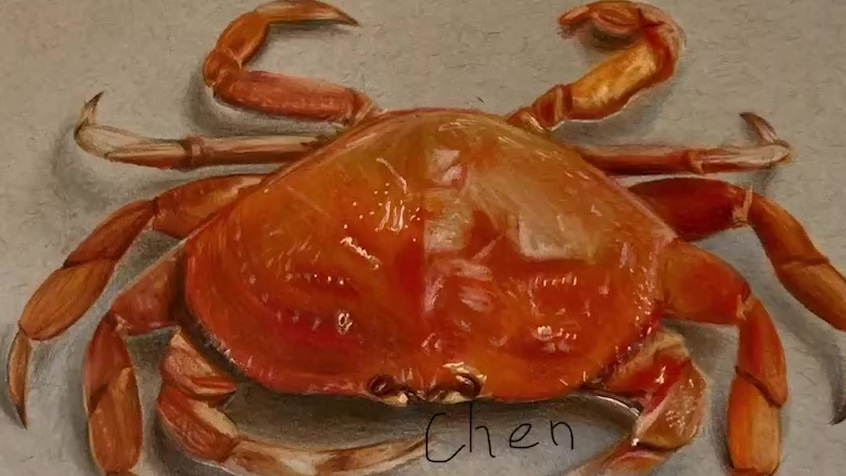 小布视界 【螃蟹、糖醋排骨……成都95后妹子手绘美食逼真[期待]】近日,一组“美食照”在网