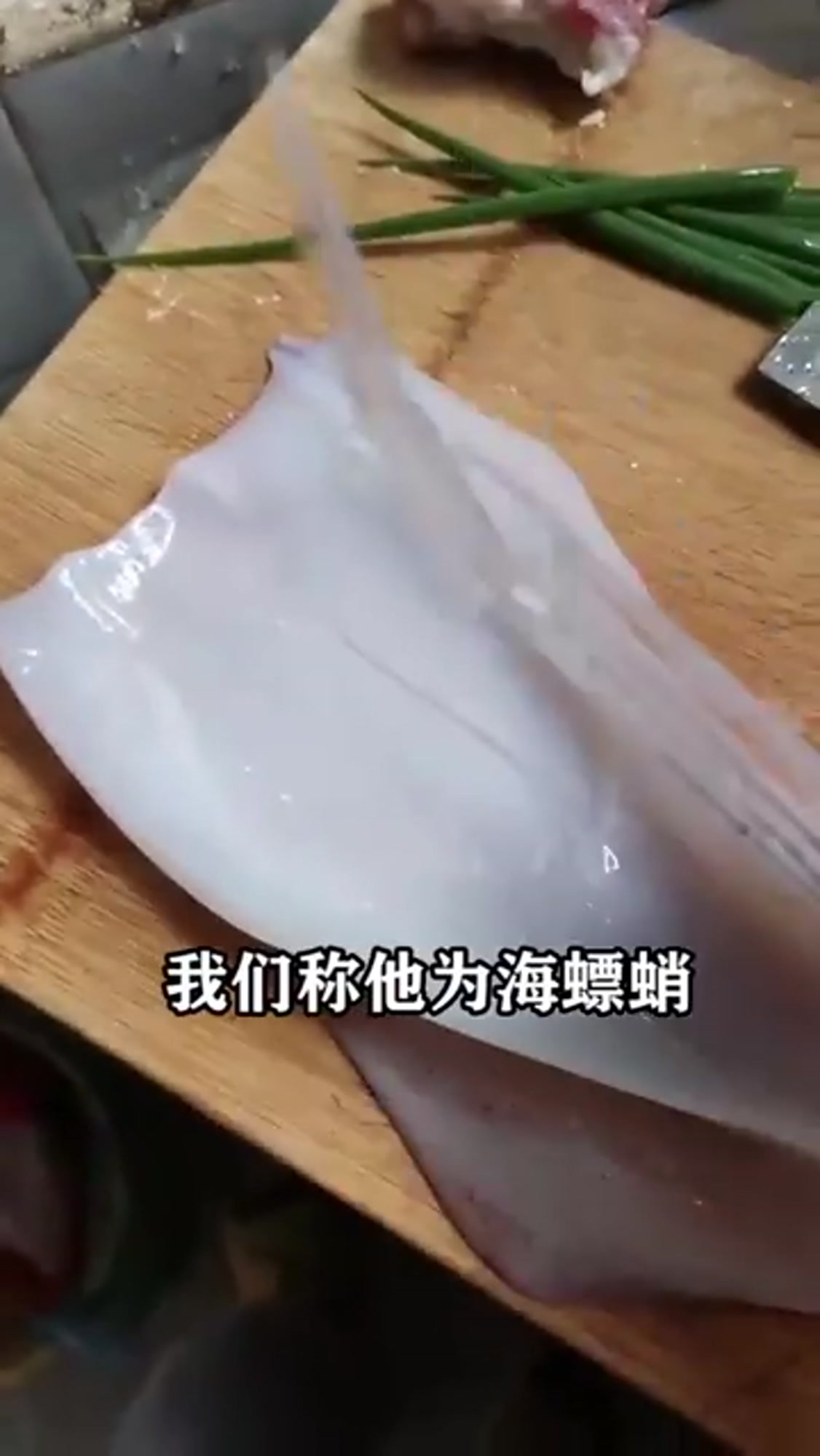 鱿鱼切开有塑料管?这是怎么回事?