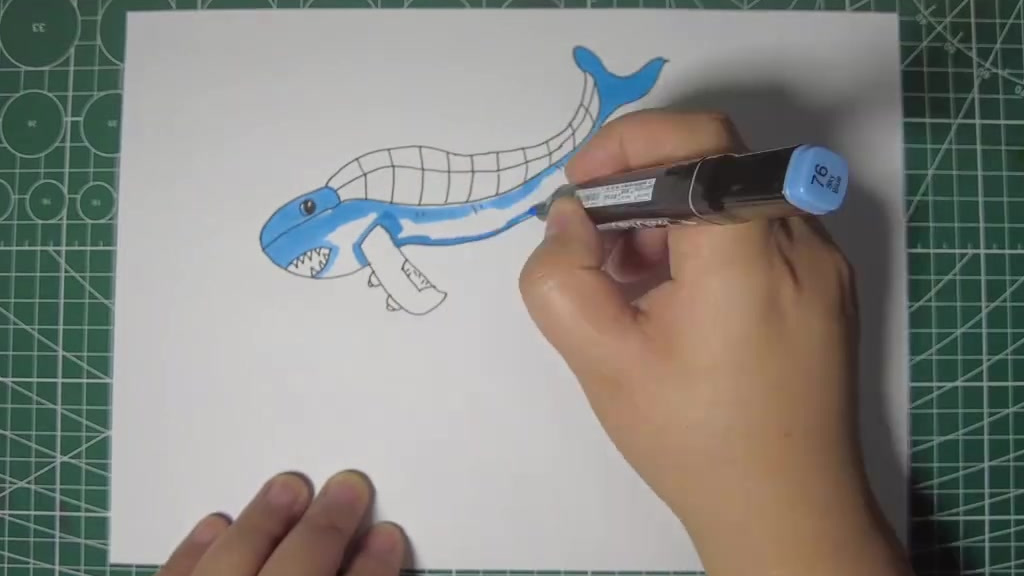 【飞机长得像鲸鱼,宝宝敢坐吗?创意简笔画发挥孩子想象力】飞机和鲸鱼合体,你家宝宝敢坐吗?创