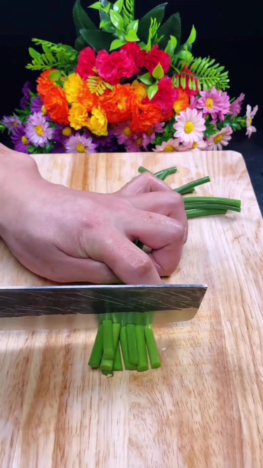 菜花在家这样炒出来的,太好吃了