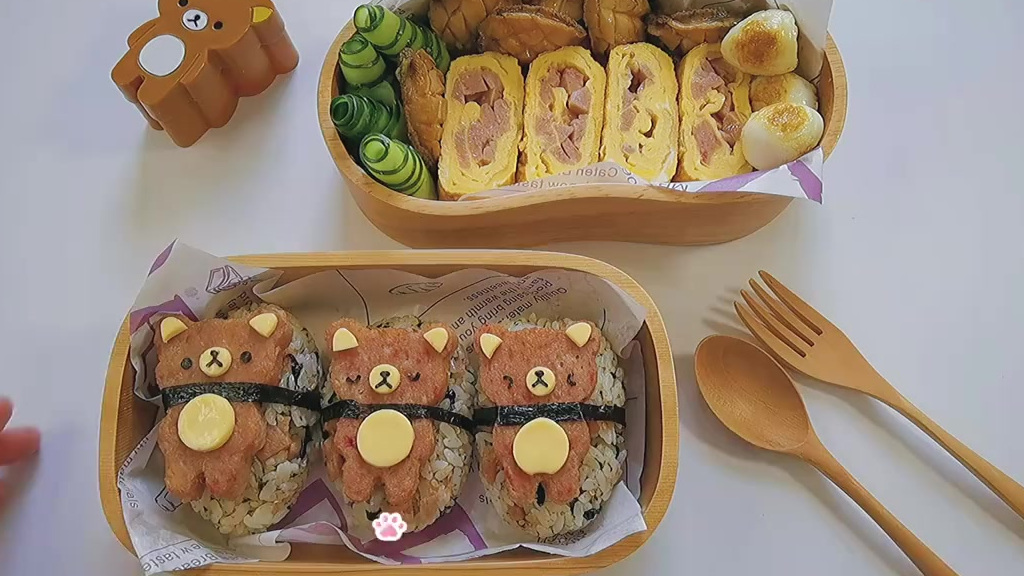 #美食时间#【轻松熊饭团】儿童节,给家里的宝宝做一份可爱轻松熊饭团,好吃又简单~ 