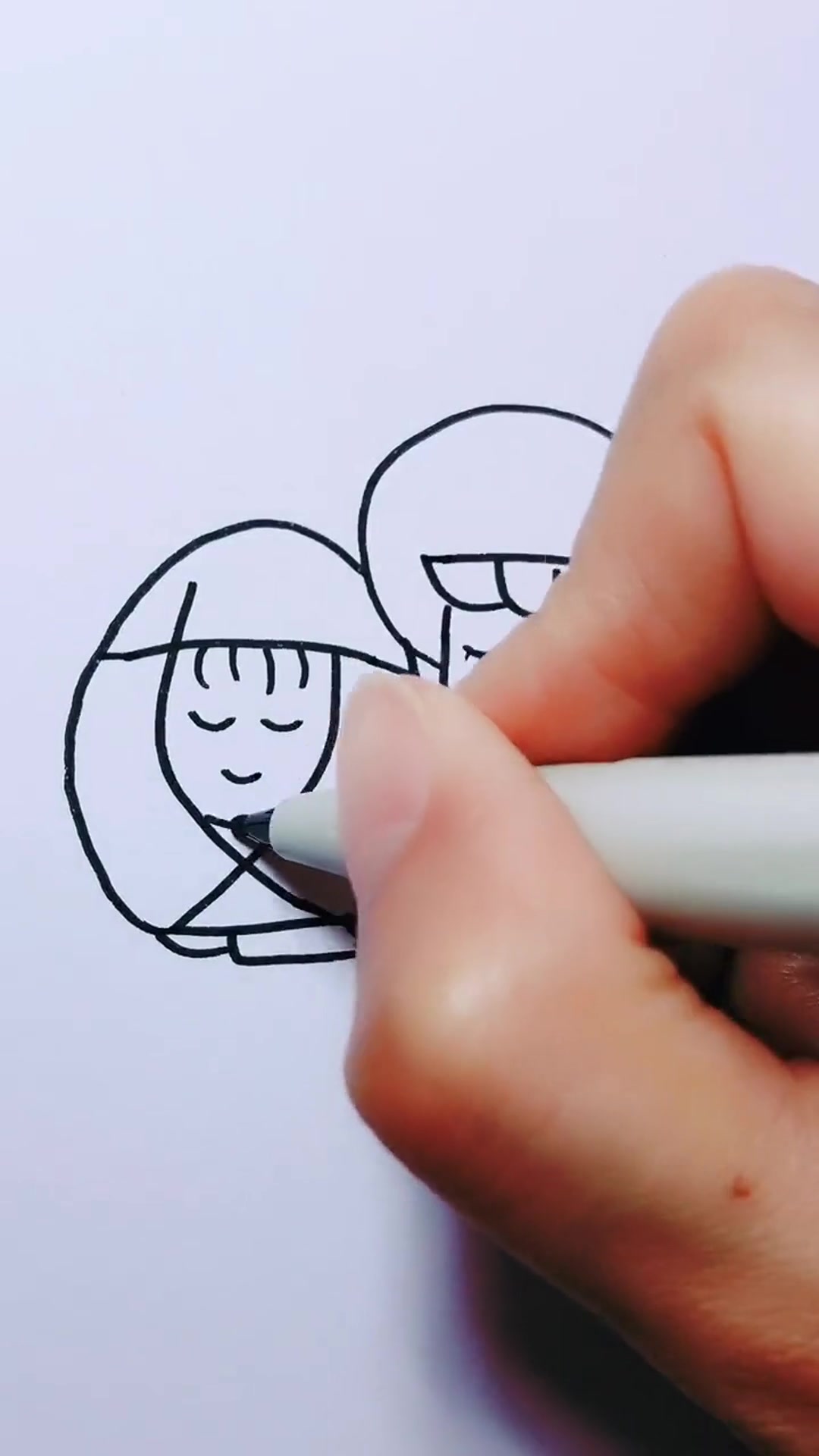 不一样的简笔画,简单的一个“妈”字,没想到还能这样画