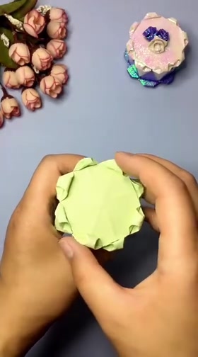 手工折纸-小蛋糕