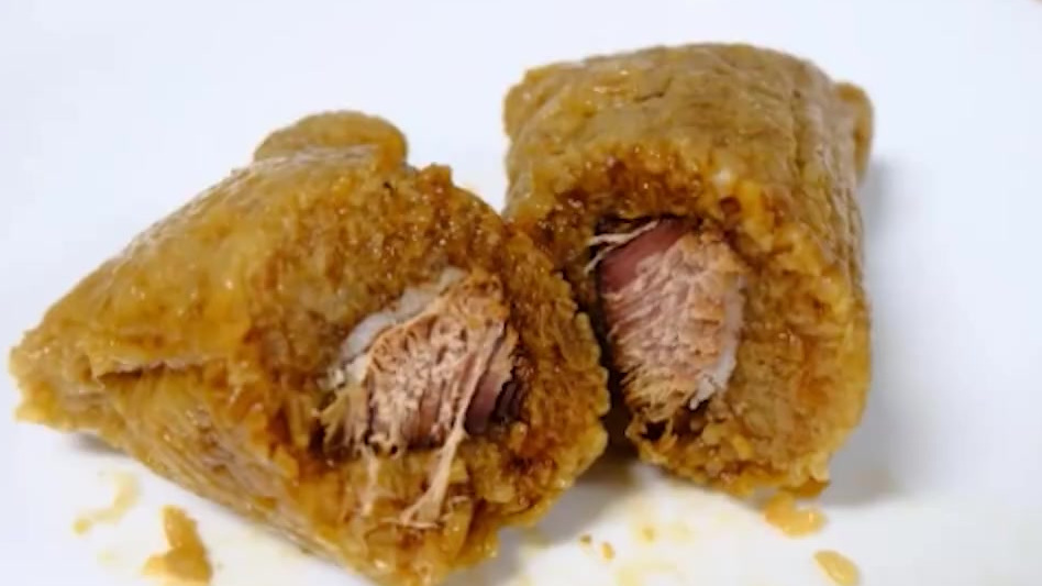 【高校食堂推出烤鸭味粽子,网友:就差黄瓜和甜面酱了[大笑]】#端午#至,同济大学食堂推出了