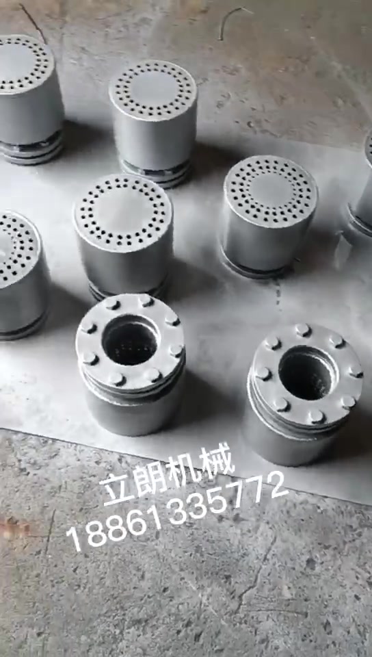 实拍 蒸汽加热消音器 浸没式消音器 排列