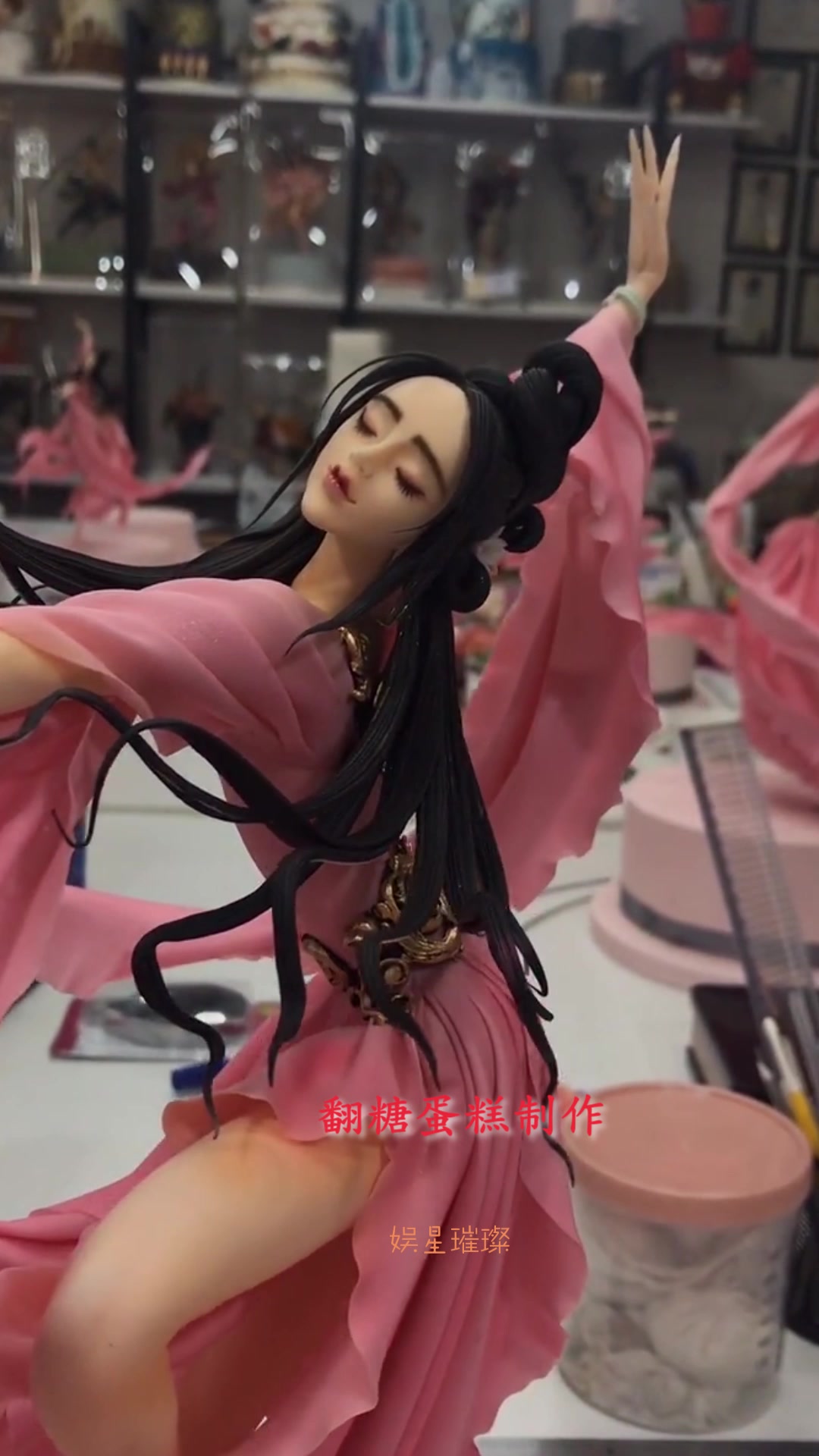 这么逼真的人物竟是翻糖蛋糕做的,古风美人,让人不敢相信